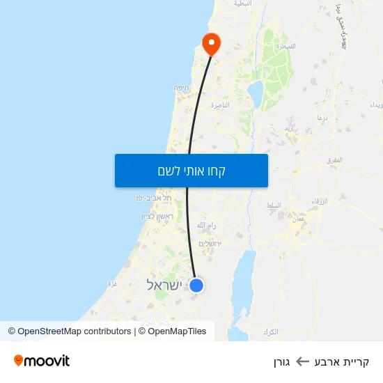 מפת קריית ארבע לגורן