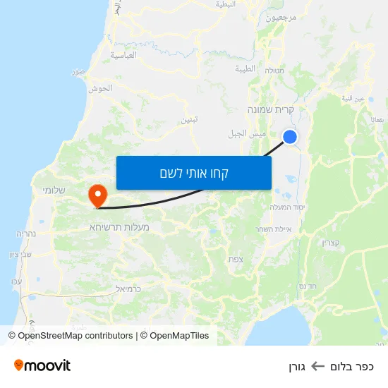 מפת כפר בלום לגורן