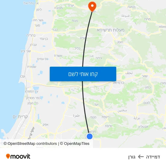 מפת דמיידה לגורן