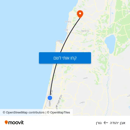 מפת אבן יהודה לגורן
