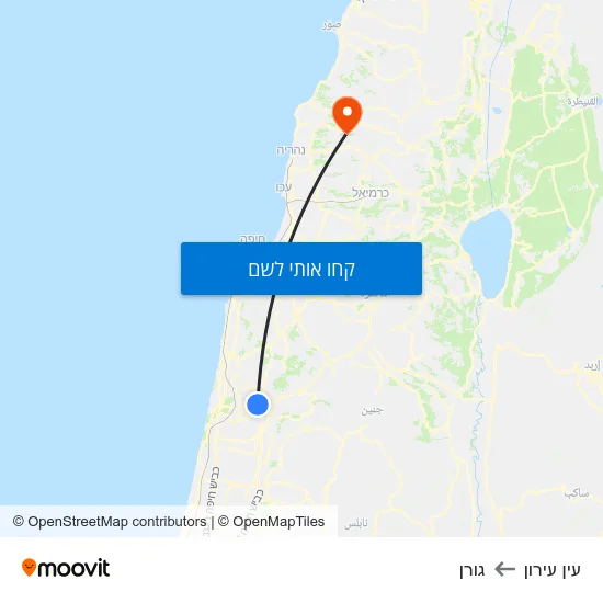 מפת עין עירון לגורן