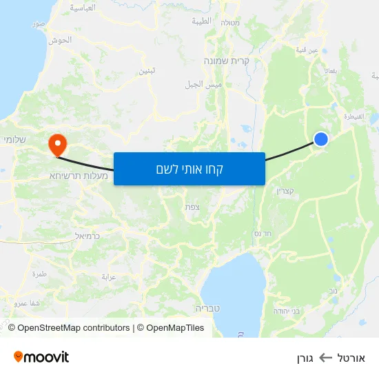 מפת אורטל לגורן