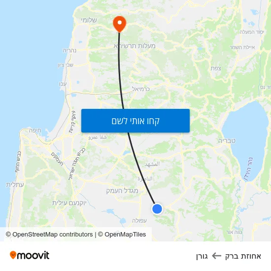 מפת אחוזת ברק לגורן