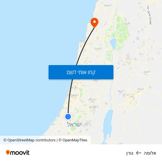 מפת אלומה לגורן