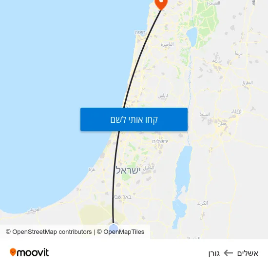 מפת אשלים לגורן