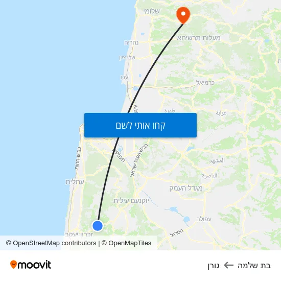 מפת בת שלמה לגורן