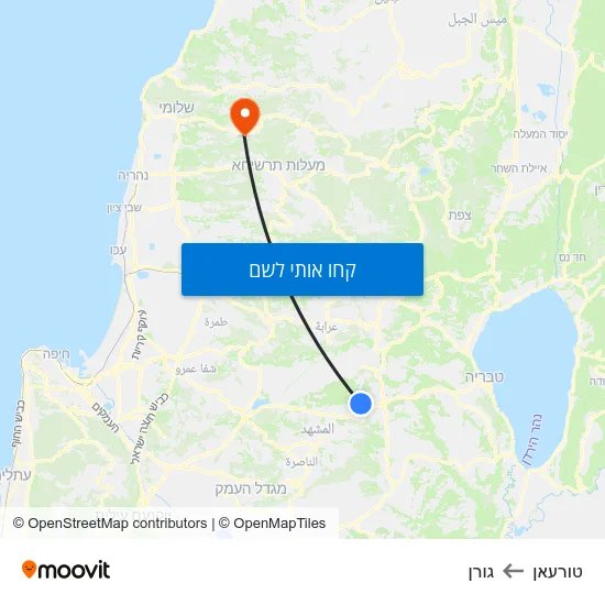 מפת טורעאן לגורן