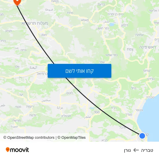 מפת טבריה לגורן