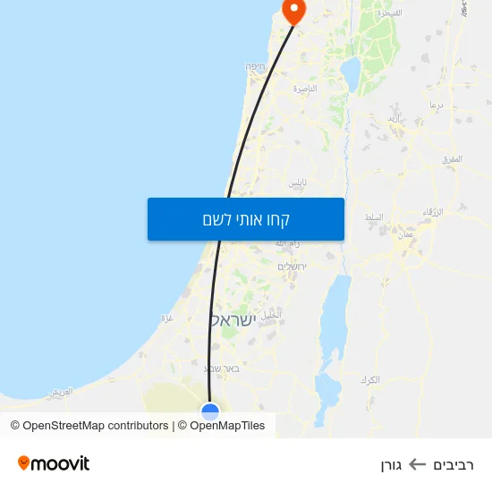 מפת רביבים לגורן