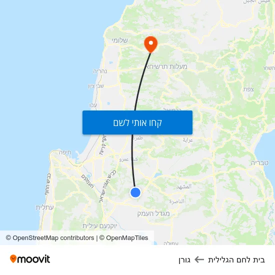 מפת בית לחם הגלילית לגורן