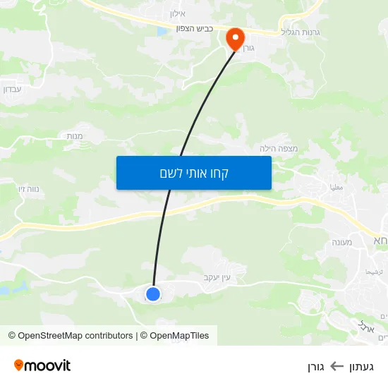 מפת געתון לגורן
