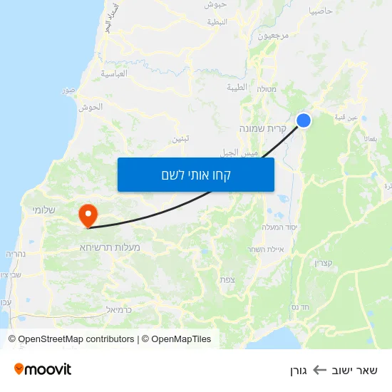 מפת שאר ישוב לגורן