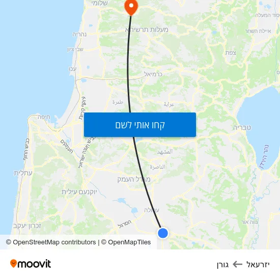 מפת יזרעאל לגורן