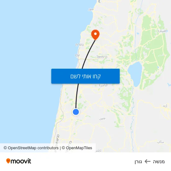 מפת מנשה לגורן