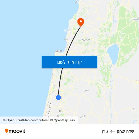 מפת שדה יצחק לגורן