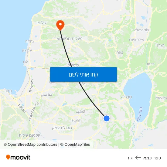 מפת כפר כמא לגורן