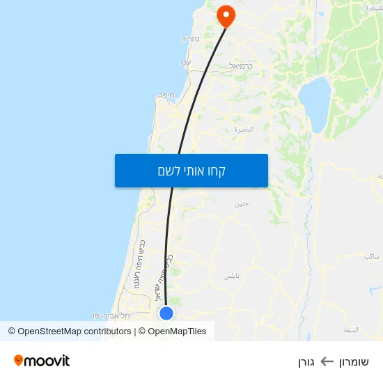 מפת שומרון לגורן