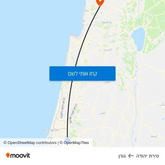 מפת טירת יהודה לגורן