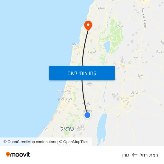 מפת רמת רחל לגורן