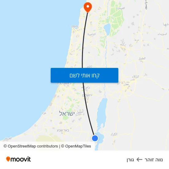 מפת נווה זוהר לגורן