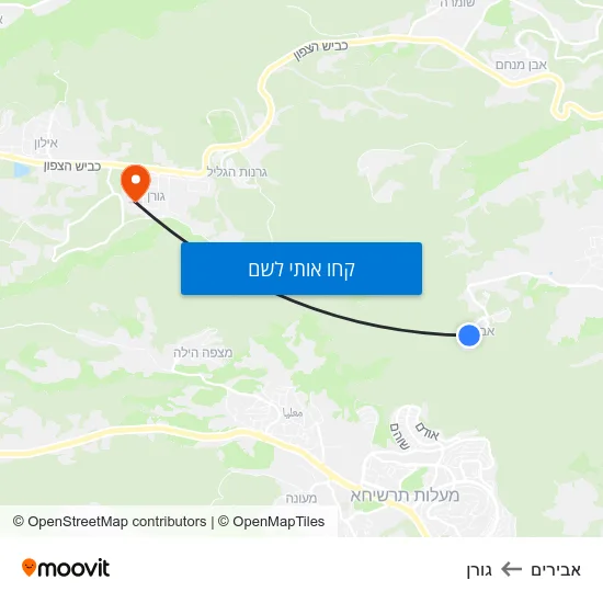 מפת אבירים לגורן