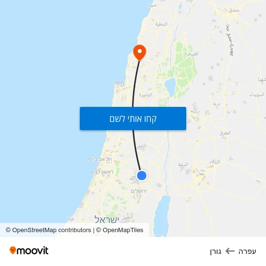 מפת עפרה לגורן