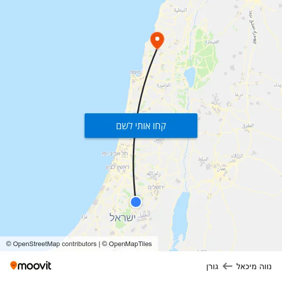 מפת נווה מיכאל לגורן