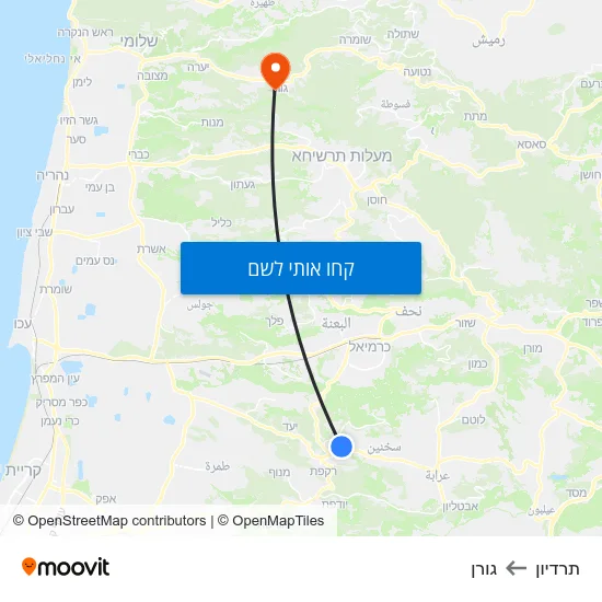 מפת תרדיון לגורן