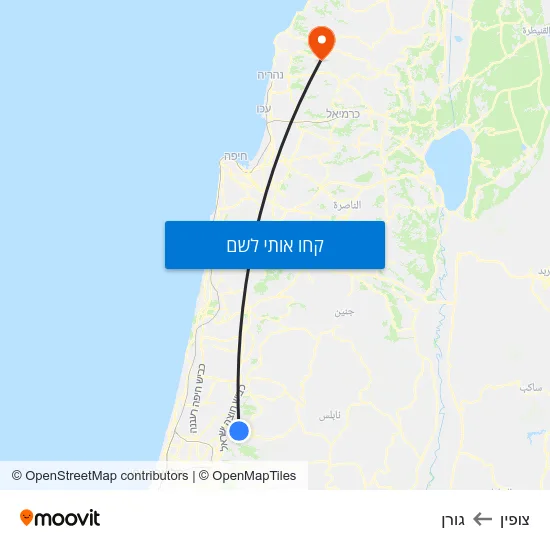 מפת צופין לגורן