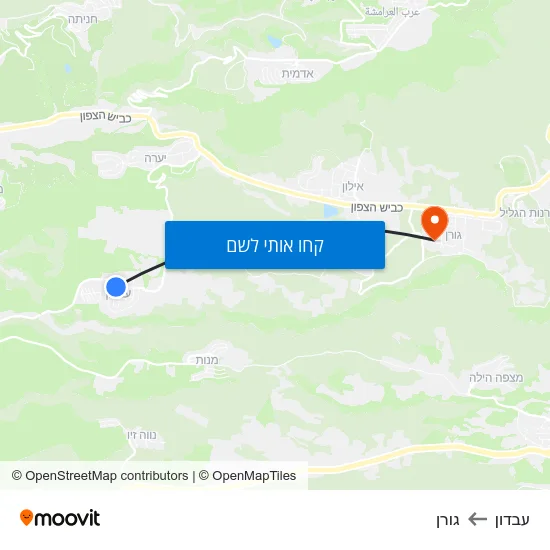 מפת עבדון לגורן