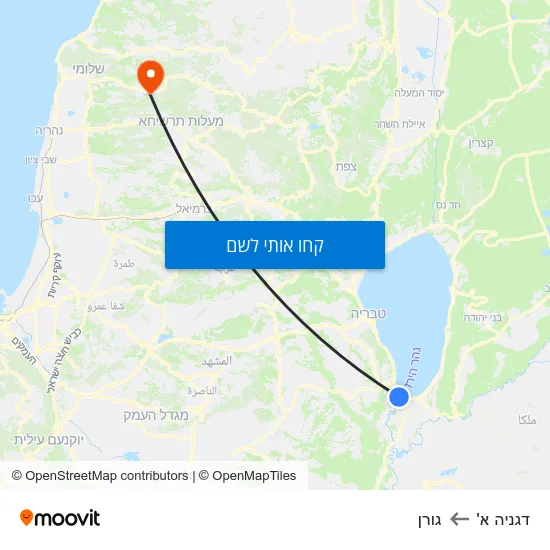 מפת דגניה א' לגורן