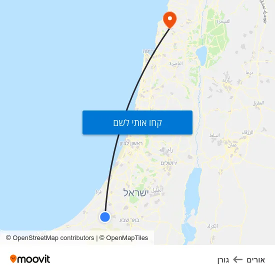 מפת אורים לגורן