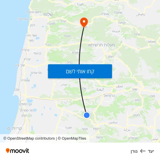מפת יעד לגורן
