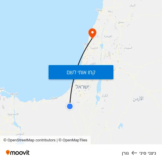 מפת ניצני סיני לגורן