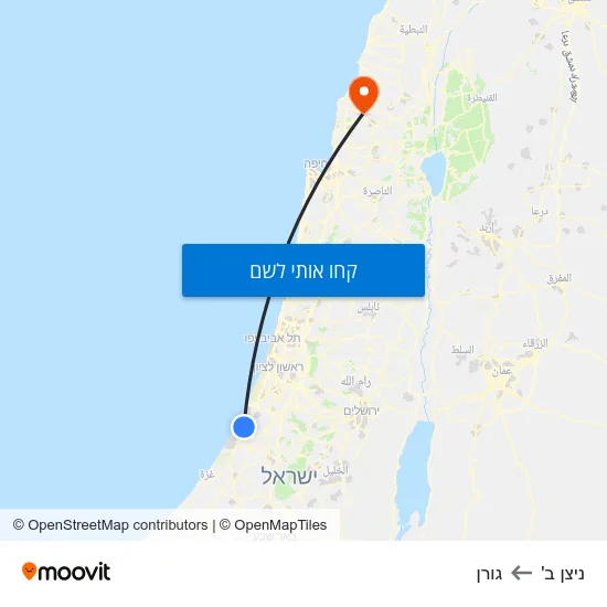 מפת ניצן ב' לגורן