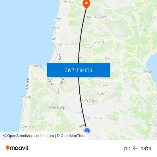 מפת מלאה לגורן