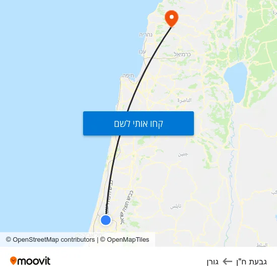 מפת גבעת ח"ן לגורן