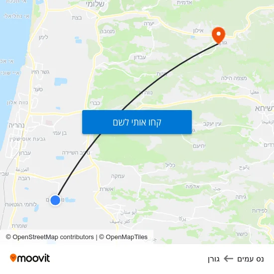 מפת נס עמים לגורן