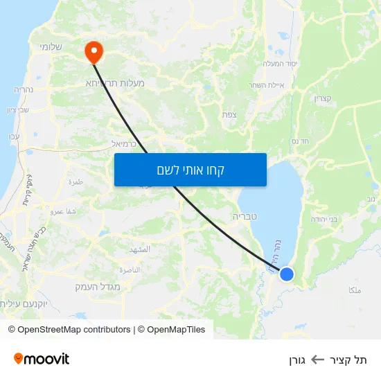 מפת תל קציר לגורן