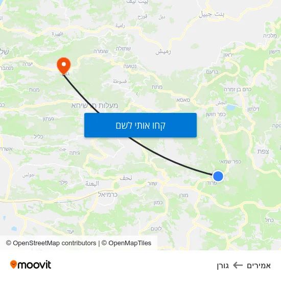 מפת אמירים לגורן