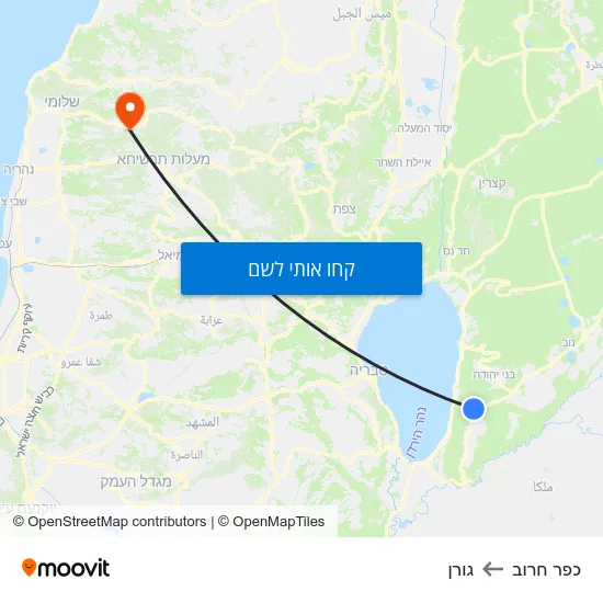 מפת כפר חרוב לגורן