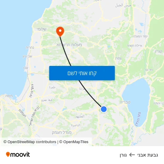 מפת גבעת אבני לגורן