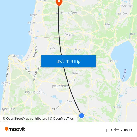 מפת גדעונה לגורן
