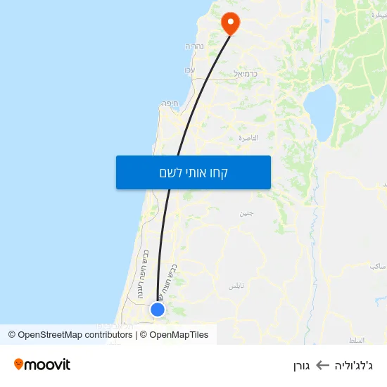 מפת ג'לג'וליה לגורן