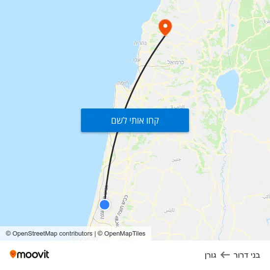 מפת בני דרור לגורן