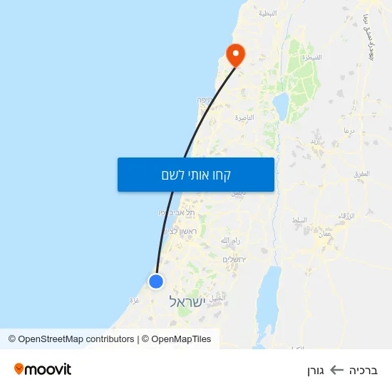 מפת ברכיה לגורן
