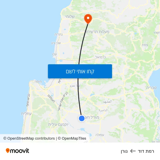 מפת רמת דוד לגורן