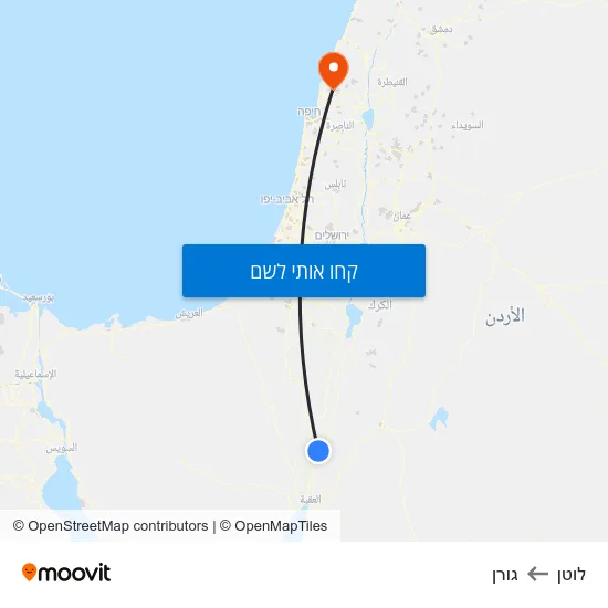 מפת לוטן לגורן