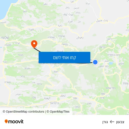 מפת צבעון לגורן