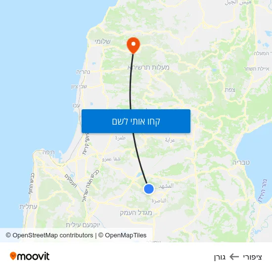 מפת ציפורי לגורן